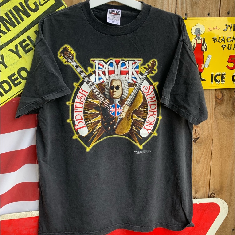Vintage 1998 British Rock Symphony T-shirt Size XL